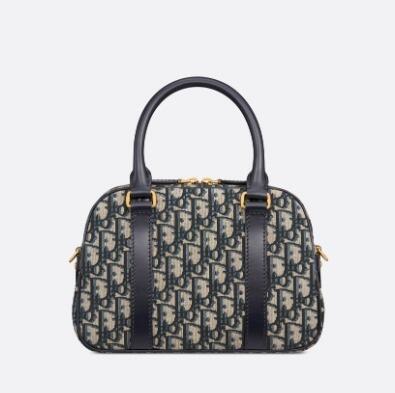 ディオール Dior D-Vibeボウリングバッグ オブリークジャカード